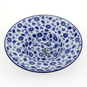 Talerz głęboki na spaghetti D86 25cm <br> 1443x Ważka w kwiatach